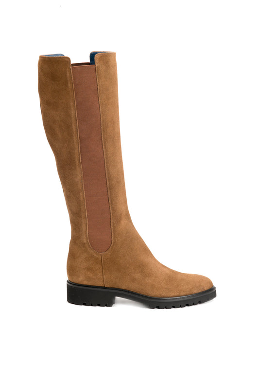 Stiefel in Camel aus Reversleder