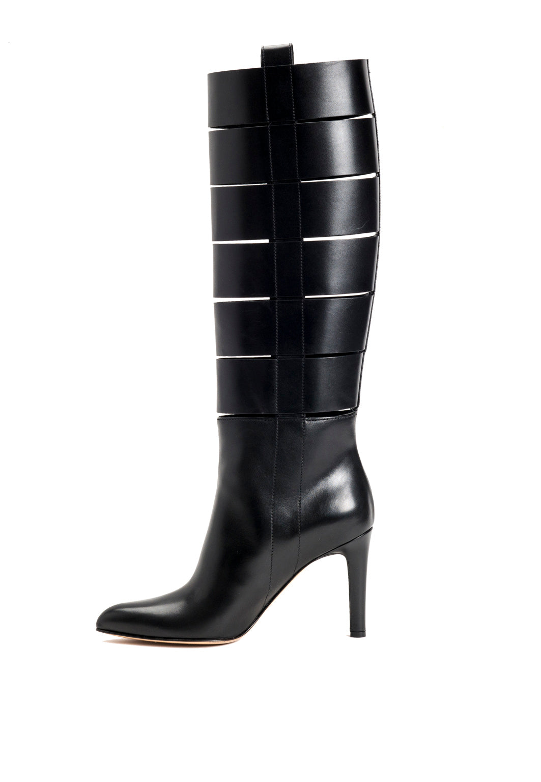 Stiefel mit Cut-Outs in Schwarz