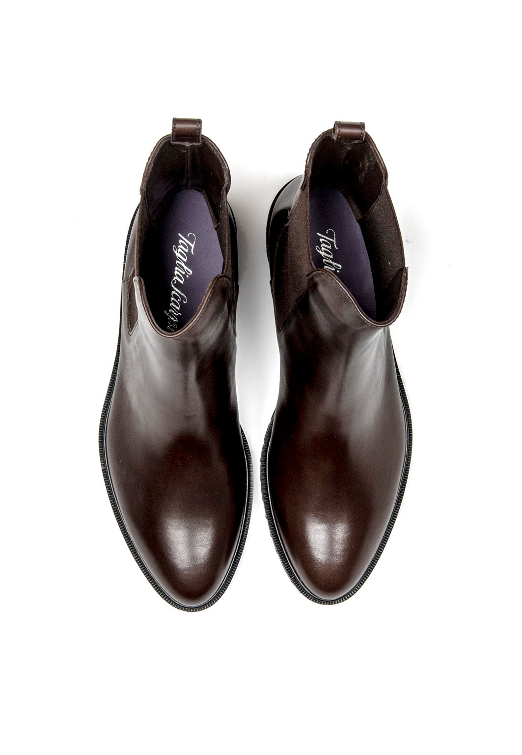 Chelsea Boots mit Profilsohle in Braun