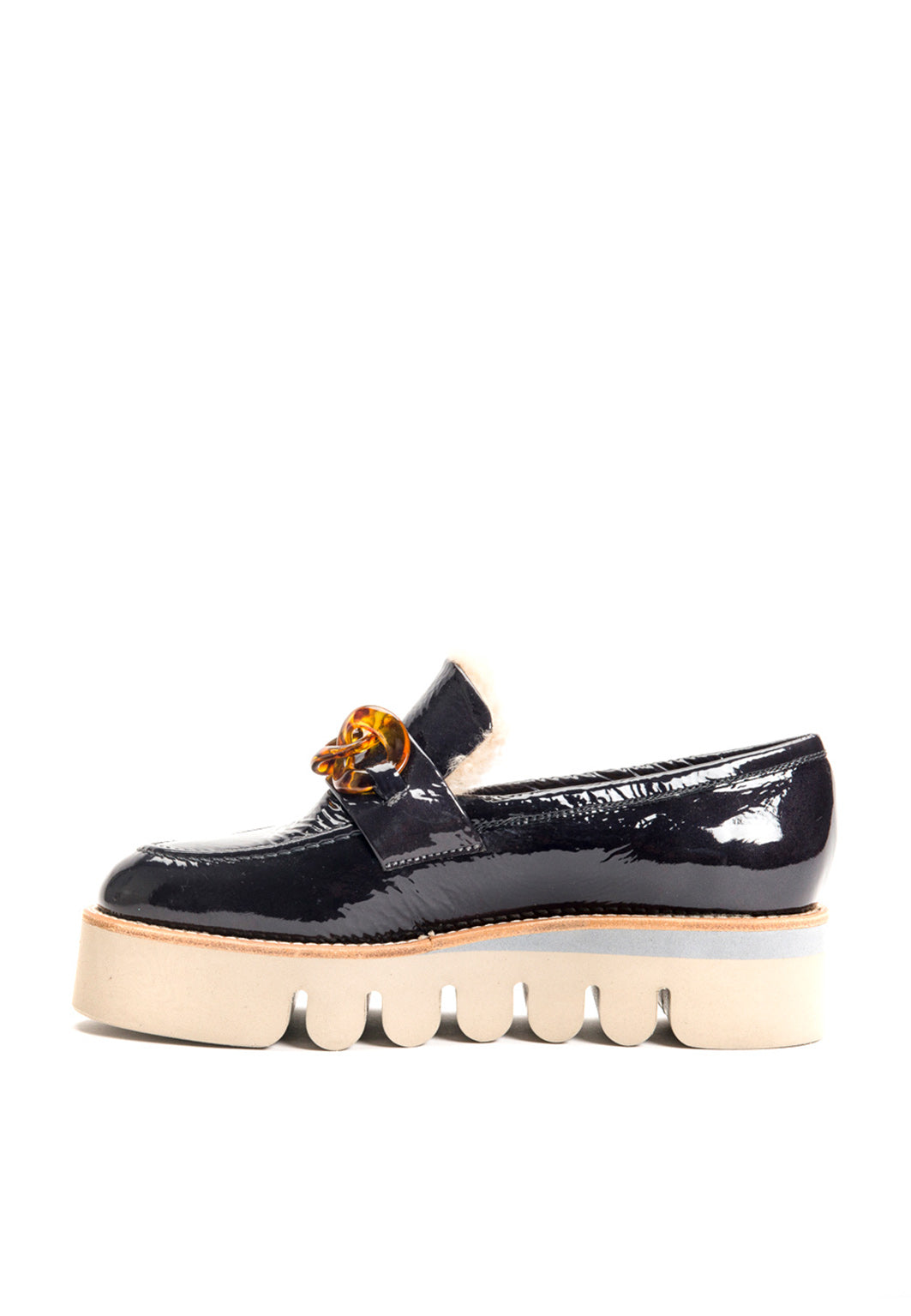 Loafer Lackleder anthrazit