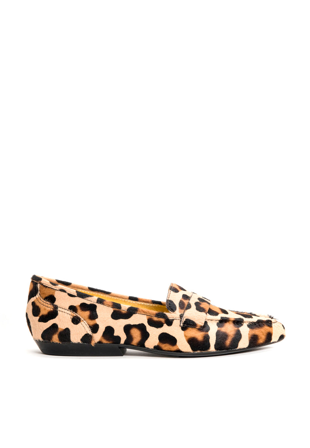 Loafer aus Ponyfell in Leoprint