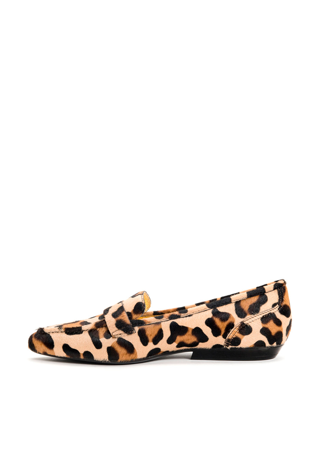 Loafer aus Ponyfell in Leoprint