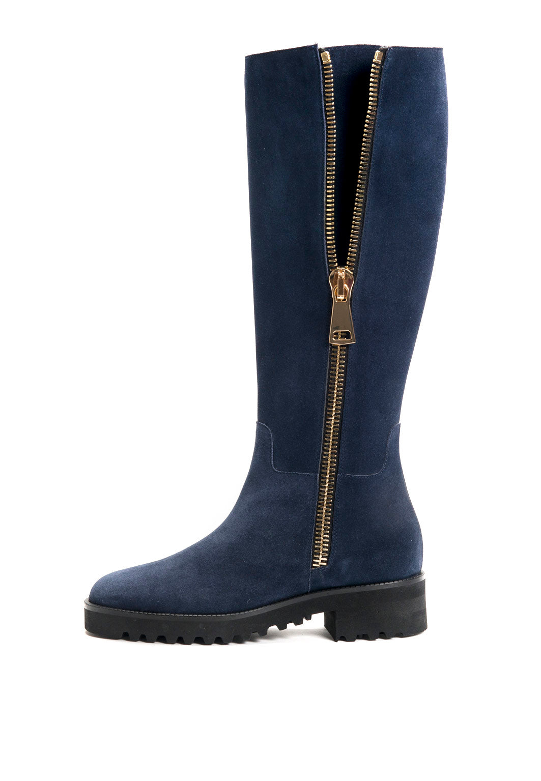 Stiefel mit hohem Schaft in Navy