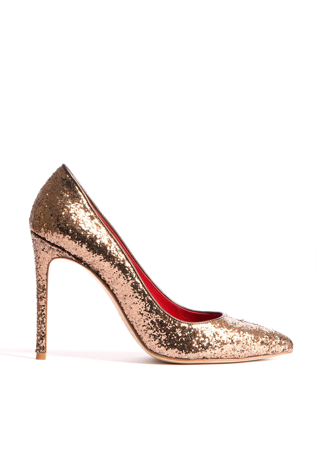 Pumps mit Stilettoabsatz in Bronze