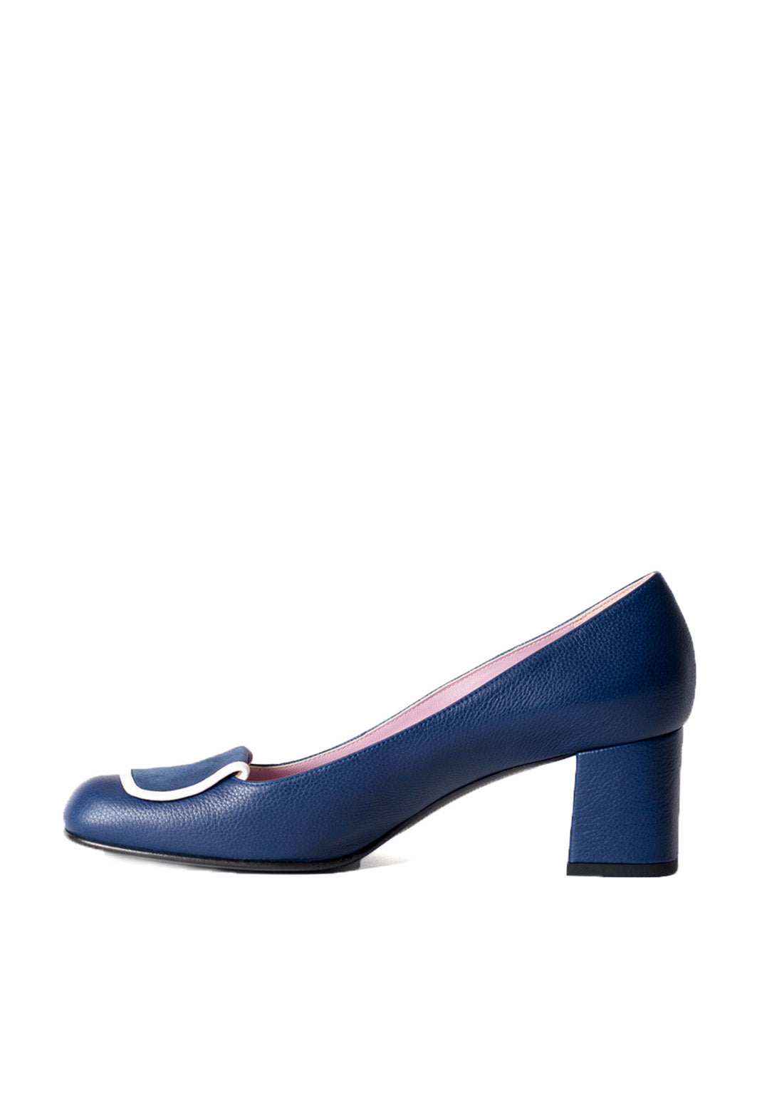 Pumps mit Patch in Dunkelblau