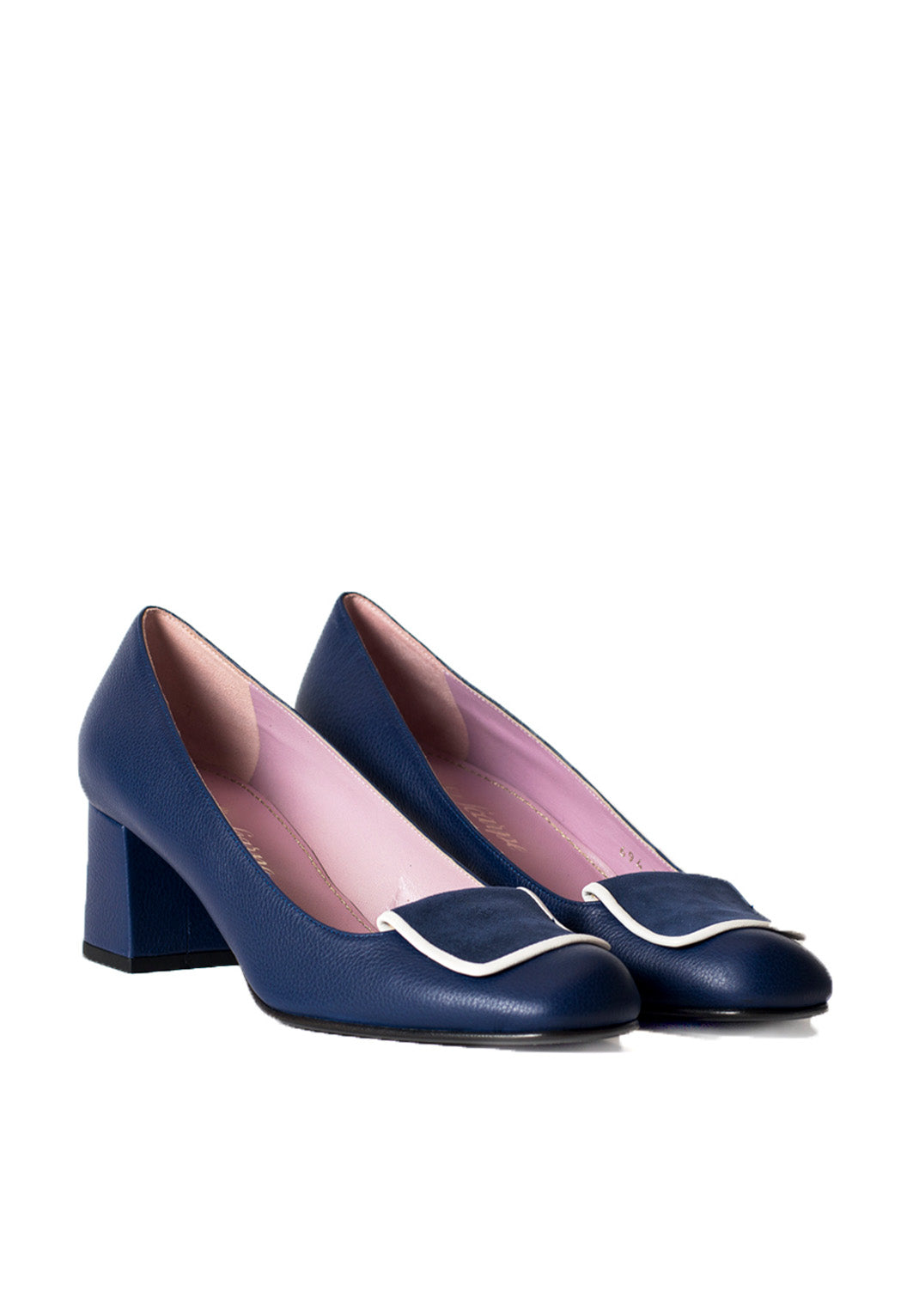 Pumps mit Patch in Dunkelblau