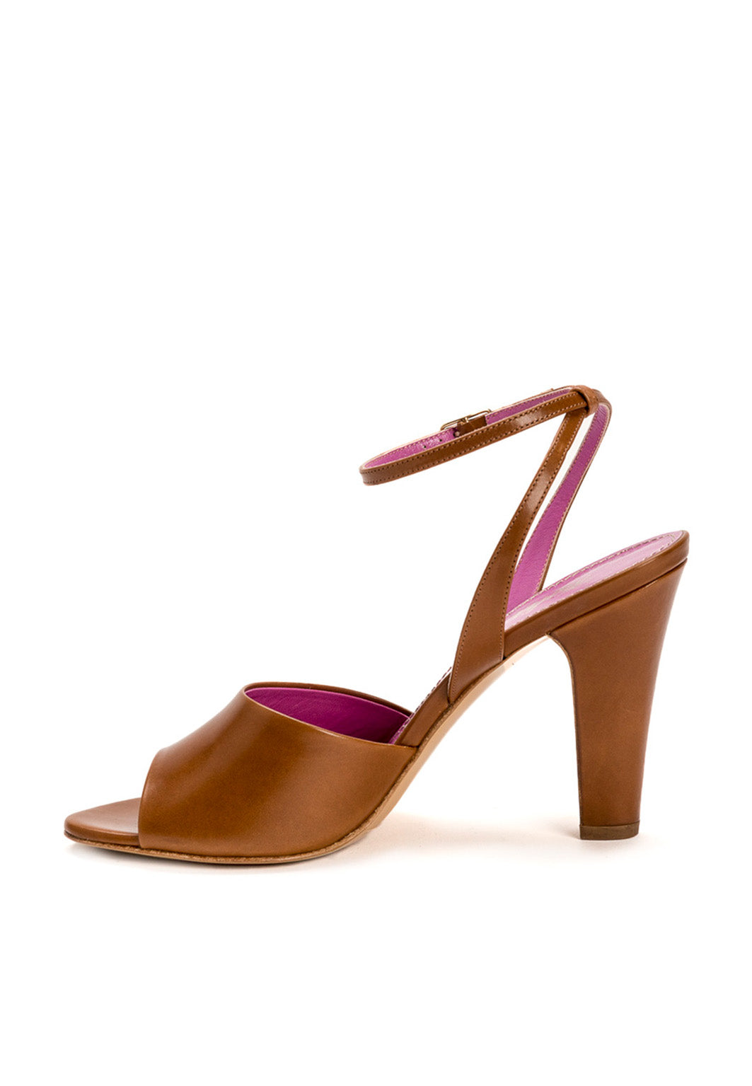 Sandalette mit Riemchen in Cognac
