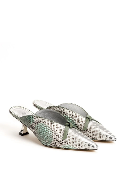 Pitone Mules in türkis