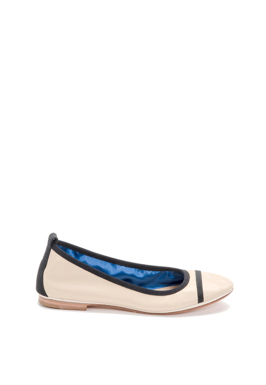 Ballerina mit flexibler Sohle in Beige