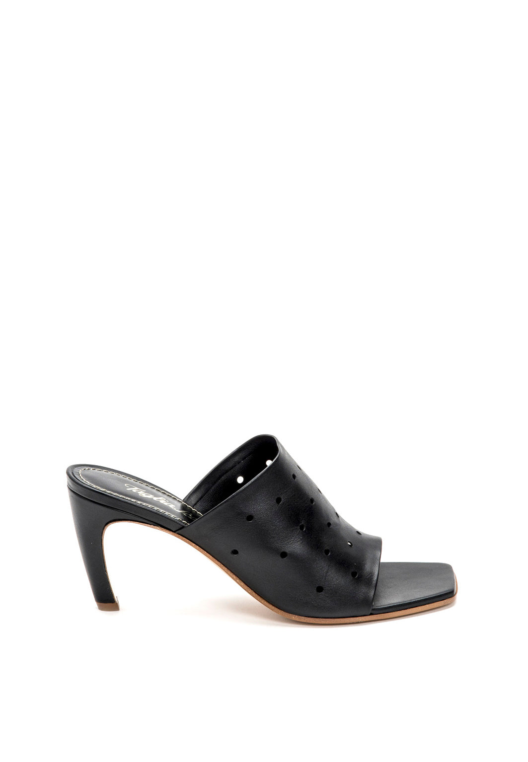 Mule mit Cut-Outs in Schwarz
