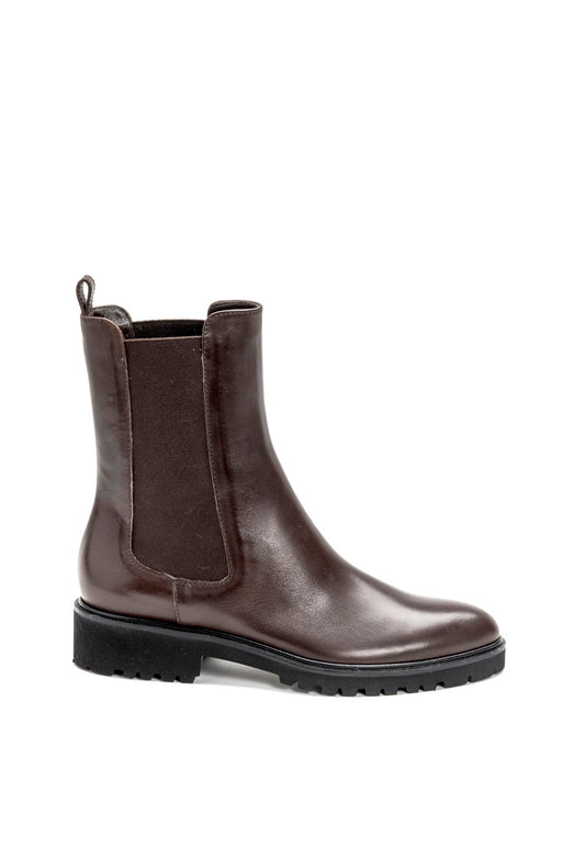 Chelsea Boots mit Profilsohle in Braun