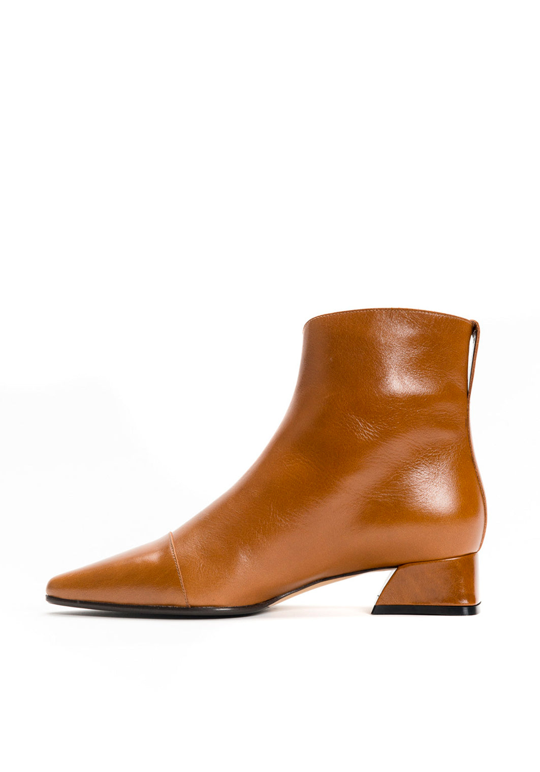 Cognacfarbene Stiefeletten Stiefeletten Mit Absatz Cognac Vestmar