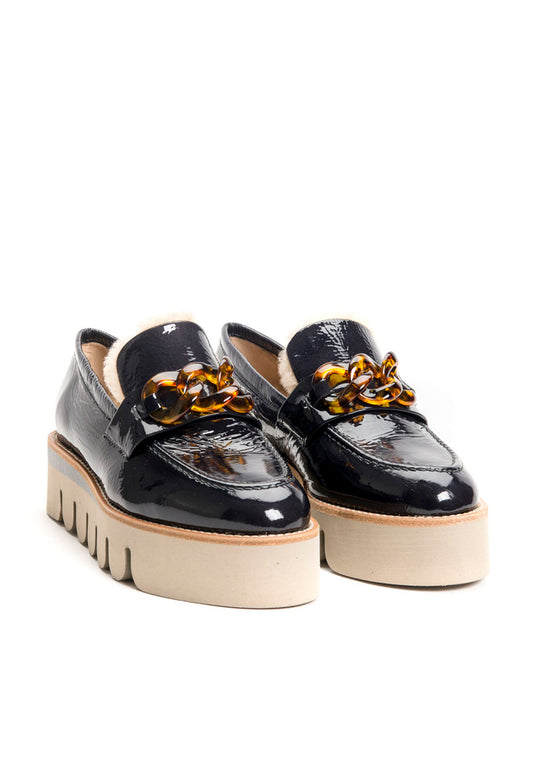 Loafer Lackleder anthrazit