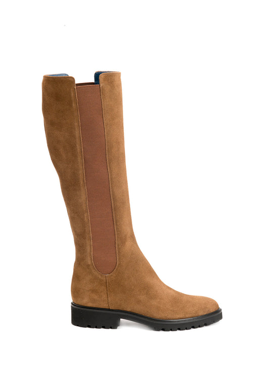 Stiefel in Camel aus Reversleder