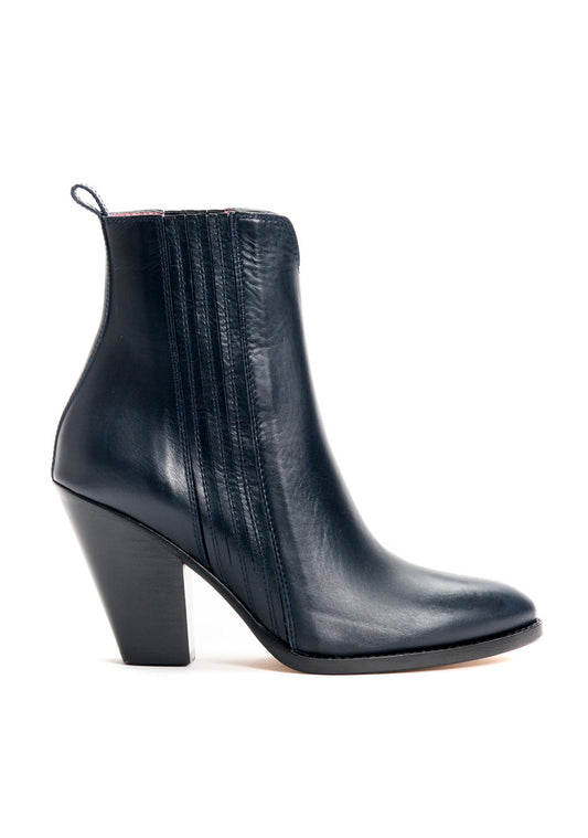 Dunkelblaue Stiefelette